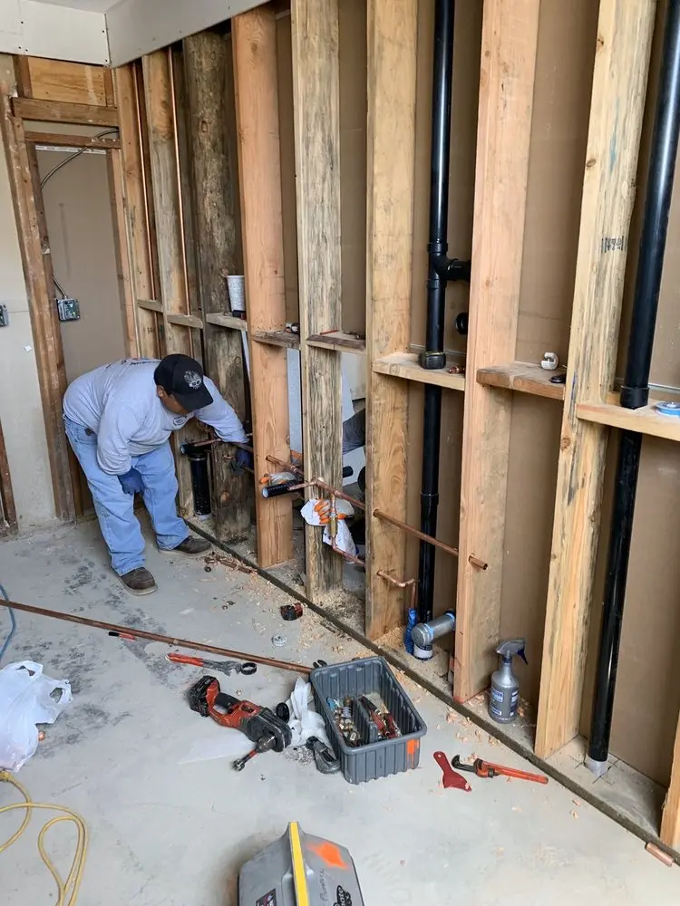 Commercial rough-in plumbing for Gas Line Repair in Elton